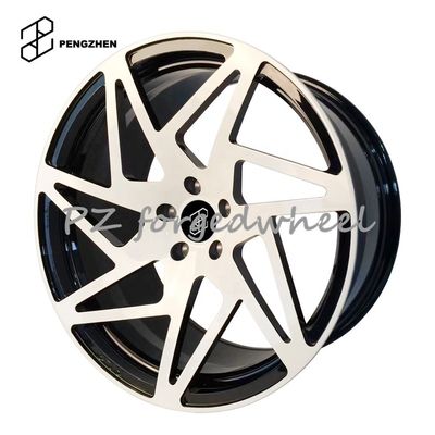 6061 16 Inch 5x130 4x130 17 Inch Forged Aluminum Racing Spoke Alloy Wheel Rims With White Color Face